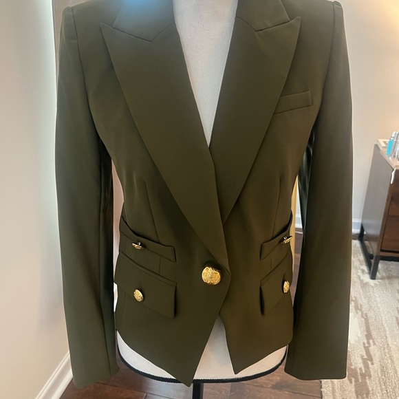 Veronica Beard Roya Dickey Jacket Blazer in Isle Army Green NWT size 2 - Picture 3 of 5